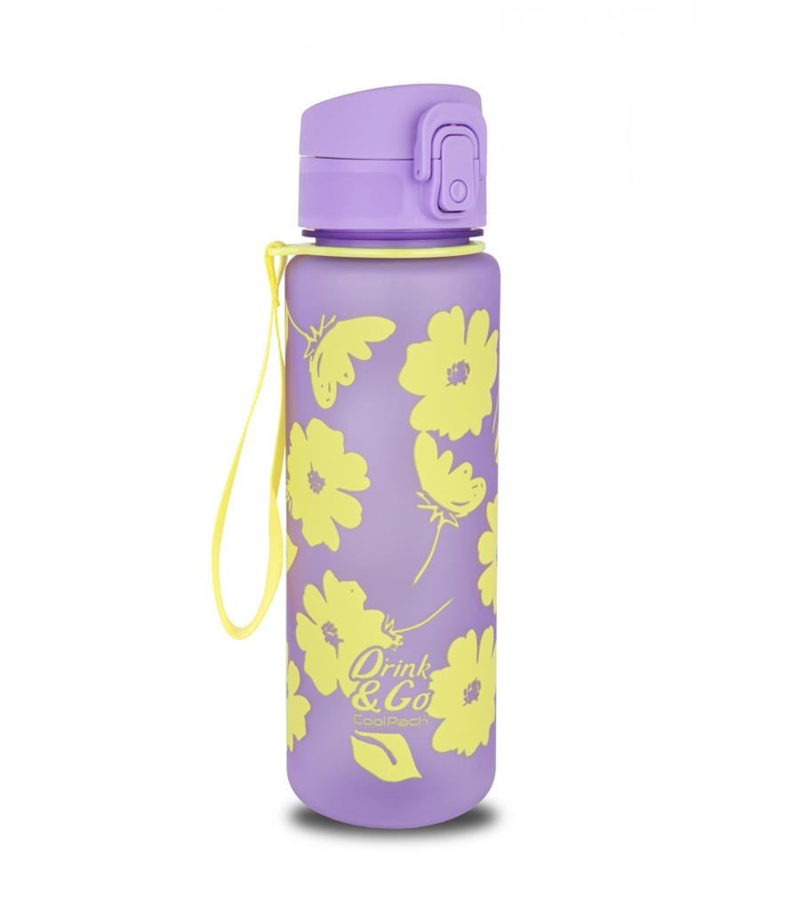 AMPOLLA COOLPACK 600ML FLORS LILA | 5903686385254 | COOZ16913 | Llibreria La Gralla | Llibreria online de Granollers