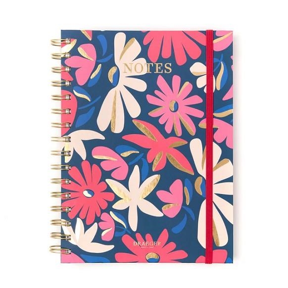 QUADERN DE NOTES DRAEGER A5 AMB ESPIRAL FLORS | 3045671146098 | DRAEGER | Llibreria La Gralla | Llibreria online de Granollers