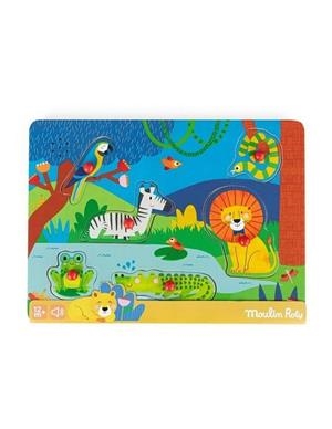 PUZLE SONOR ANIMALS DE FUSTA TOUPITIS | 3575676791066 | MOULIN ROTY | Llibreria La Gralla | Llibreria online de Granollers