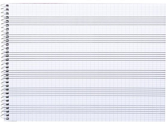 LLIBRETA A5 LIDERPAPEL MUSICA 6 PENTAGRAMES QUADRICULA 2,5 | 8423473586031 | 58603 | Llibreria La Gralla | Llibreria online de Granollers