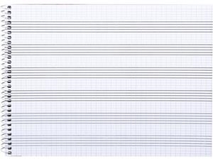 LLIBRETA A5 LIDERPAPEL MUSICA 6 PENTAGRAMES QUADRICULA 2,5 | 8423473586031 | 58603 | Llibreria La Gralla | Llibreria online de Granollers
