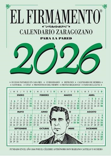 CALENDARIO ZARAGOZANO 2026 PARED FIRMAMENTO | 9791399059304 | AA.VV. | Llibreria La Gralla | Librería online de Granollers