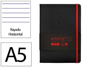 LLIBRETA A5 ANTARTIK RATLLES TD 100F 80 GR NEGRE VERMELL | 8423473079472 | 170070 | Llibreria La Gralla | Librería online de Granollers