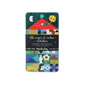ESTOIG METAL·LIC 12 LLAPISOS DE COLORS METAL.LITZATS | 3575676870099 | MOULIN ROTY | Llibreria La Gralla | Llibreria online de Granollers