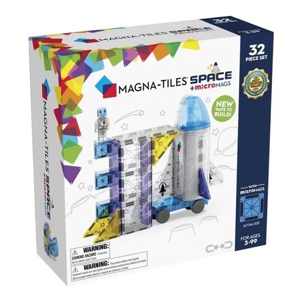 MAGNA-TILES SPACE. SET DE 32 PECES + MICROMAGS | 8500251763478 | MAGNA TILES | Llibreria La Gralla | Llibreria online de Granollers