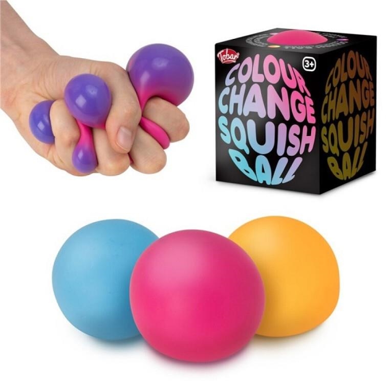 PILOTA SQUISH BALL CAMBIA DE COLOR | 5038728149775 | TOBAR | Llibreria La Gralla | Llibreria online de Granollers