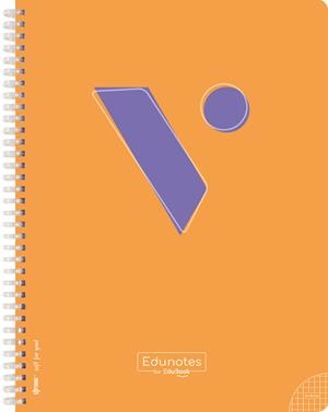 EDUNOTES LIBRETA A4 ESPIRAL NARANJA 80 HOJAS CUADRICULA 4X4  CON QR A CONTENIDO | 9788410962569 | AAVV | Llibreria La Gralla | Librería online de Granollers