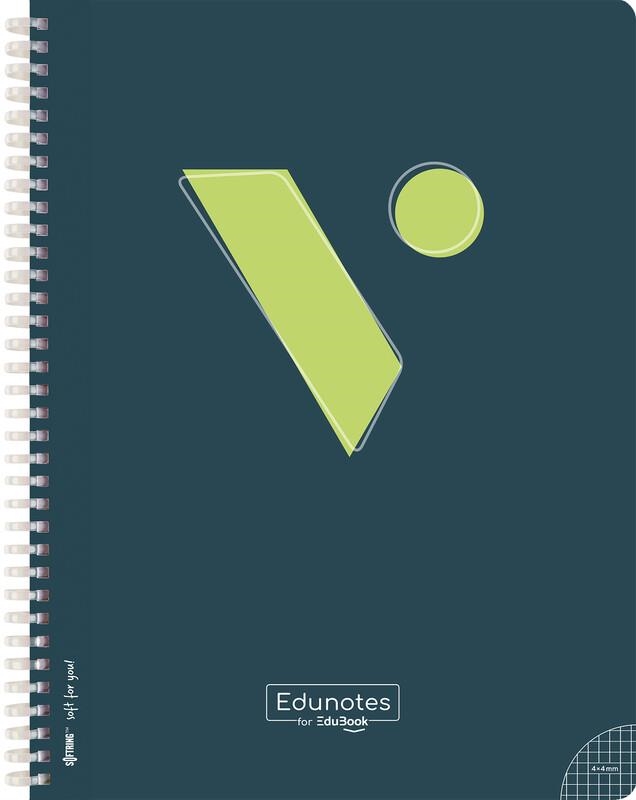 EDUNOTES LIBRETA A4 ESPIRAL NEGRA 80 HOJAS CUADRICULA 4X4  CON QR A CONTENIDO ED | 9788410962552 | AAVV | Llibreria La Gralla | Llibreria online de Granollers
