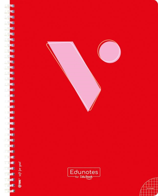 EDUNOTES LIBRETA A4 ESPIRAL ROJA 80 HOJAS CUADRICULA 4X4  CON QR A CONTENIDO EDU | 9788468266114 | AAVV | Llibreria La Gralla | Llibreria online de Granollers