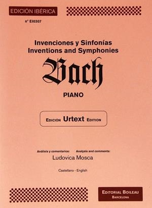 INVENCIONES Y SINFONÍAS. BACH PIANO | 9788480208178 | BACH, JOHANN SEBASTIAN / MOSCA, LUDOVICA | Llibreria La Gralla | Llibreria online de Granollers