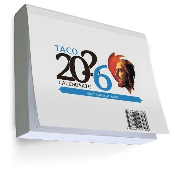 TACO 2026 CALENDARIO DEL CORAZON DE JESUS GRANDE CON IMÁN | 9788427149816 | VV. AA. | Llibreria La Gralla | Librería online de Granollers