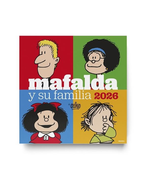 MAFALDA 2026, CALENDARIO DE PARED FAMILIA | 9786316693280 | QUINO | Llibreria La Gralla | Llibreria online de Granollers