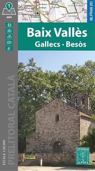 BAIX VALLÈS MAPA | 9788470111884 | VVAA | Llibreria La Gralla | Librería online de Granollers