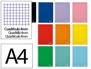 LLIBRETA A4 LIDERPAPEL QUADRICULA TAPA DURA 4X4 90 F | 8423473105157 | 171915 | Llibreria La Gralla | Librería online de Granollers
