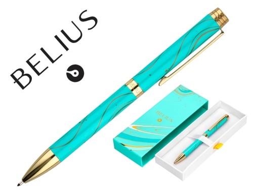 BOLÍGRAF BELIUS AQUA ALUMINI TURQUESA I DAURAT | 8423473066212 | 168858 | Llibreria La Gralla | Llibreria online de Granollers