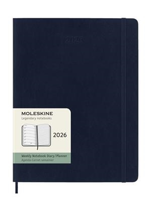 AGENDA MOLESKINE 2026 SEMANAL XL AZUL ZAFIRO TB | 8056999275242 | MOLESKINE | Llibreria La Gralla | Llibreria online de Granollers