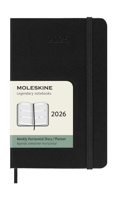 AGENDA MOLESKINE 2026 SETMANAL HORITZONTAL POCKET NEGRA TD | 8056999275303 | MOLESKINE | Llibreria La Gralla | Llibreria online de Granollers