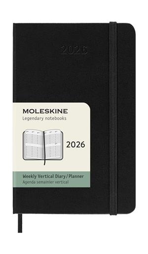 AGENDA MOLESKINE 2026 SETMANAL VERTICAL POCKET NEGRA TD | 8056999275310 | MOLESKINE | Llibreria La Gralla | Llibreria online de Granollers