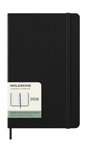 AGENDA MOLESKINE 2026 SETMANAL HORITZONTAL L NEGRA TD | 8056999275273 | MOLESKINE | Llibreria La Gralla | Llibreria online de Granollers