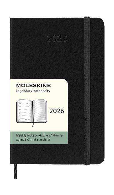 AGENDA MOLESKINE 2026 SETMANAL POCKET NEGRA TD | 8056999274757 | MOLESKINE | Llibreria La Gralla | Librería online de Granollers