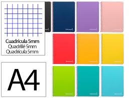 LLIBRETA FOLI LIDERPAPEL QUADRICULA 80F 5MM 90GR TAPA DURA | 8423473105171 | 171917 | Llibreria La Gralla | Librería online de Granollers