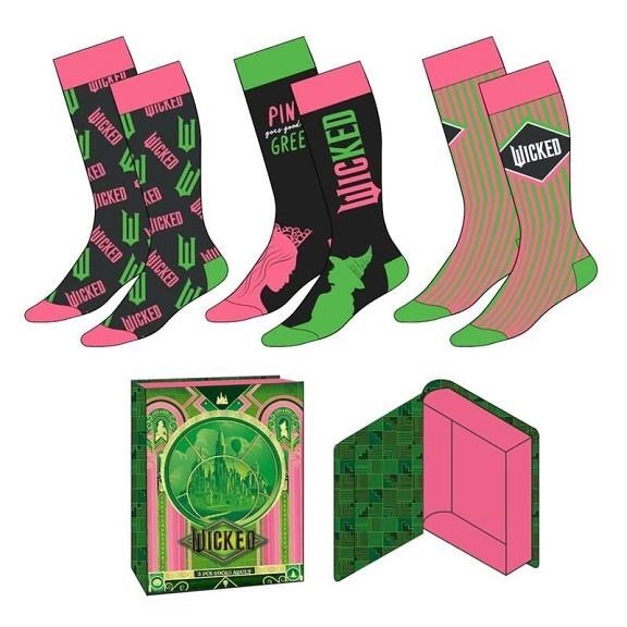 PACK CALCETINES 3 PIEZAS WICKED | 8445484544756 | CERDÀ | Llibreria La Gralla | Llibreria online de Granollers