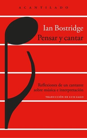 PENSAR Y CANTAR | 9788419958877 | BOSTRIDGE, IAN | Llibreria La Gralla | Librería online de Granollers
