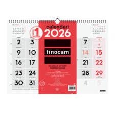 CALENDARI 2026 FINOCAM PARET L ESCRIURE | 8422952403241 | 78004 | Llibreria La Gralla | Llibreria online de Granollers