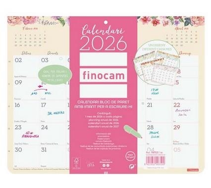 CALENDARI 2026 FINOCAM IMANTAT ESCRIURE | 8422952403500 | 78752 | Llibreria La Gralla | Llibreria online de Granollers