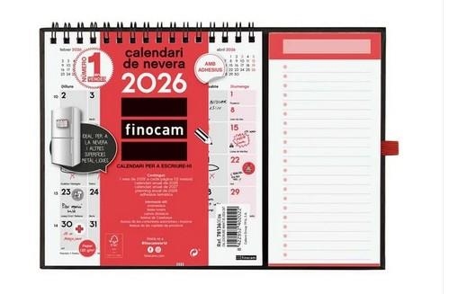 CALENDARI 2026 FINOCAM XS+ NOTES IMANTAT | 8422952402022 | 78136 | Llibreria La Gralla | Llibreria online de Granollers