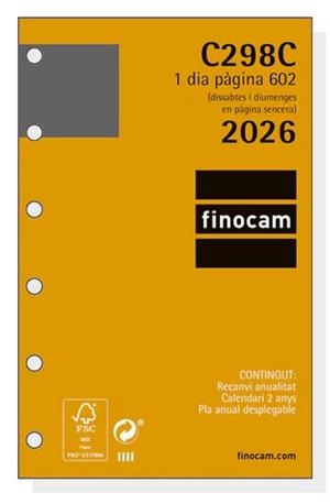 RECANVI 2026 FINOCAM C298C 602 DP CAT | 8422952411246 | 20140 | Llibreria La Gralla | Llibreria online de Granollers