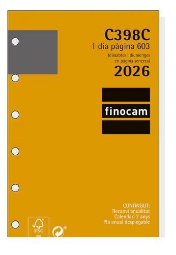 RECANVI C398C 603 DP 2026 CAT | 8422952411239 | 20141 | Llibreria La Gralla | Llibreria online de Granollers