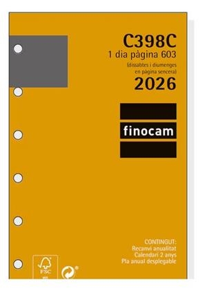 RECANVI C398C 603 DP 2026 CAT | 8422952411239 | 20141 | Llibreria La Gralla | Llibreria online de Granollers