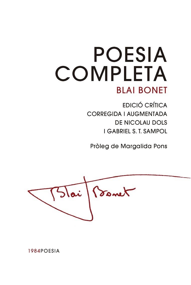 POESIA COMPLETA | 9791387757144 | BONET, BLAI | Llibreria La Gralla | Llibreria online de Granollers