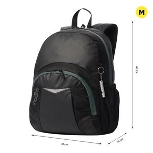 MOTXILLA TOTTO MORRAL TECK 2.0 NEGRA I VERDA MIDA M | 7704682003771 | TOTMA04TEK001-2510N-NV0 | Llibreria La Gralla | Llibreria online de Granollers