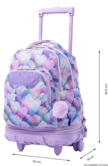 MOTXILLA TOTTO MORRAL RUE REMOV TIZA CORS LILA/ROSA | 7704682091327 | TOTMA03ECO014-25260-4MM | Llibreria La Gralla | Llibreria online de Granollers