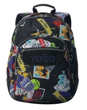 MOTXILLA TOTTO MORRAL RAYOL STICKY NEGRA | 7704758386340 | TOTMA04ECO002-2516N-8C5 | Llibreria La Gralla | Llibreria online de Granollers
