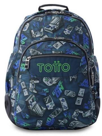 MOTXILLA TOTTO MORRAL RAYOL BUTTON GAMER BLAU | 7704682068213 | TOTMA04ECO002-2526N-5L7 | Llibreria La Gralla | Llibreria online de Granollers