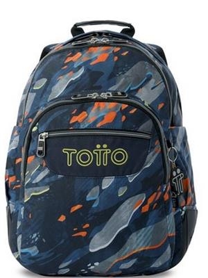 MOTXILLA TOTTO MORRAL RAYOL GROOVE - BLAU I TARONJA | 7704682068220 | TOTMA04ECO002-2526N-5LC | Llibreria La Gralla | Llibreria online de Granollers