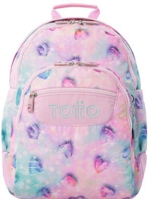 MOTXILLA TOTTO MORRAL RAYOL GLITTER ROSA CORS BLAU/LILA | 7704758345606 | TOTMA04ECO002-2511N-1KB | Llibreria La Gralla | Llibreria online de Granollers