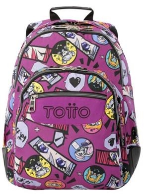 MOTXILLA TOTTO MORRAL RAYOL KITSUNE ROSA | 7704758345699 | TOTMA04ECO002-2516N-1KC | Llibreria La Gralla | Llibreria online de Granollers