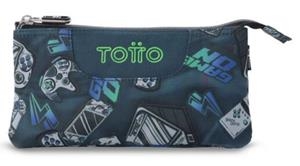PORTATOT TOTTO MULTIÚS TABLERO BUTTON - GAMER BLAU 1 CREMALLERA 3 COMPARTIMENTS | 7704682064277 | TOTAC52ECO012-2526Z-5L7 | Llibreria La Gralla | Llibreria online de Granollers