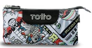 PORTATOT TOTTO MULTIÚS TABLERO RAMEN GRIS 1 CREMALLERA 3 COMPARTIMENTS | 7704682064154 | TOTAC52ECO012-2526Z-0G8 | Llibreria La Gralla | Llibreria online de Granollers