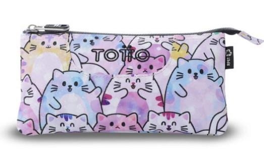 PORTATOT TOTTO MULTIUS TABLERO GLITTER GATS 1 CREMALLERA 3 COMPARTIMENTS | 7704682064116 | TOTAC52ECO012-2521Z-1/2 | Llibreria La Gralla | Llibreria online de Granollers