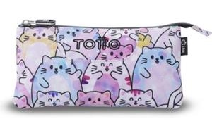 PORTATOT TOTTO MULTIUS TABLERO GLITTER GATS 1 CREMALLERA 3 COMPARTIMENTS | 7704682064116 | TOTAC52ECO012-2521Z-1/2 | Llibreria La Gralla | Llibreria online de Granollers