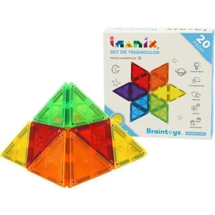 IMANIX COMPLEMENTS. SET DE TRIANGLES 20 PECES | 7804681190080 | BRAINTOYS | Llibreria La Gralla | Librería online de Granollers