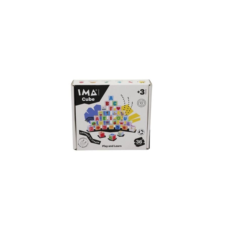IMA CUBE LLETRES (36 PECES) | 7804681190998 | BRAINTOYS | Llibreria La Gralla | Librería online de Granollers