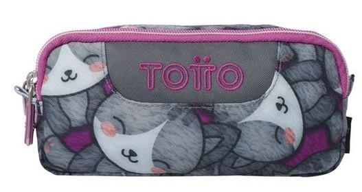 PORTATOT TOTTO MULTIUS SOBRE KITTEN ROSE - GATS GRIS | 7704758117456 | TOTAC52ECO003-2516Z-7YI | Llibreria La Gralla | Llibreria online de Granollers