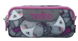 PORTATOT TOTTO MULTIUS SOBRE KITTEN ROSE - GATS GRIS | 7704758117456 | TOTAC52ECO003-2516Z-7YI | Llibreria La Gralla | Llibreria online de Granollers