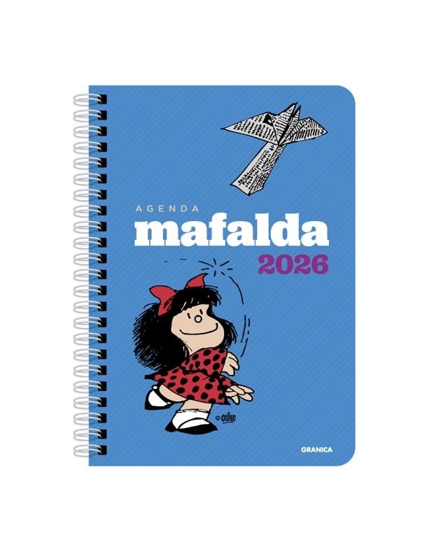 MAFALDA 2026, AGENDA ANILLADA COLUMNAS AZUL | 9786316693112 | QUINO | Llibreria La Gralla | Librería online de Granollers
